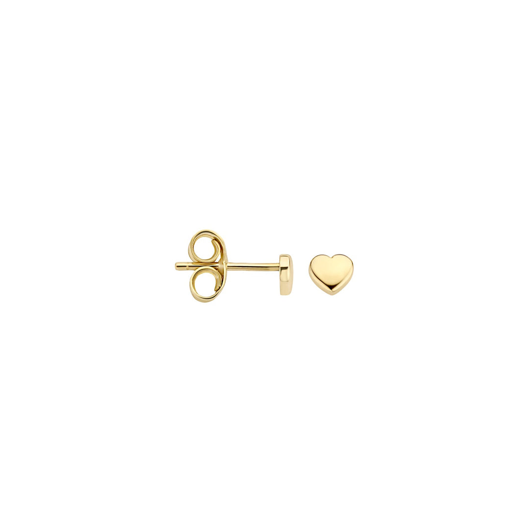 Blush 14ct Solid Gold Polished Heart Stud Earrings - MococoBlush7245YGO8720088127667Earrings