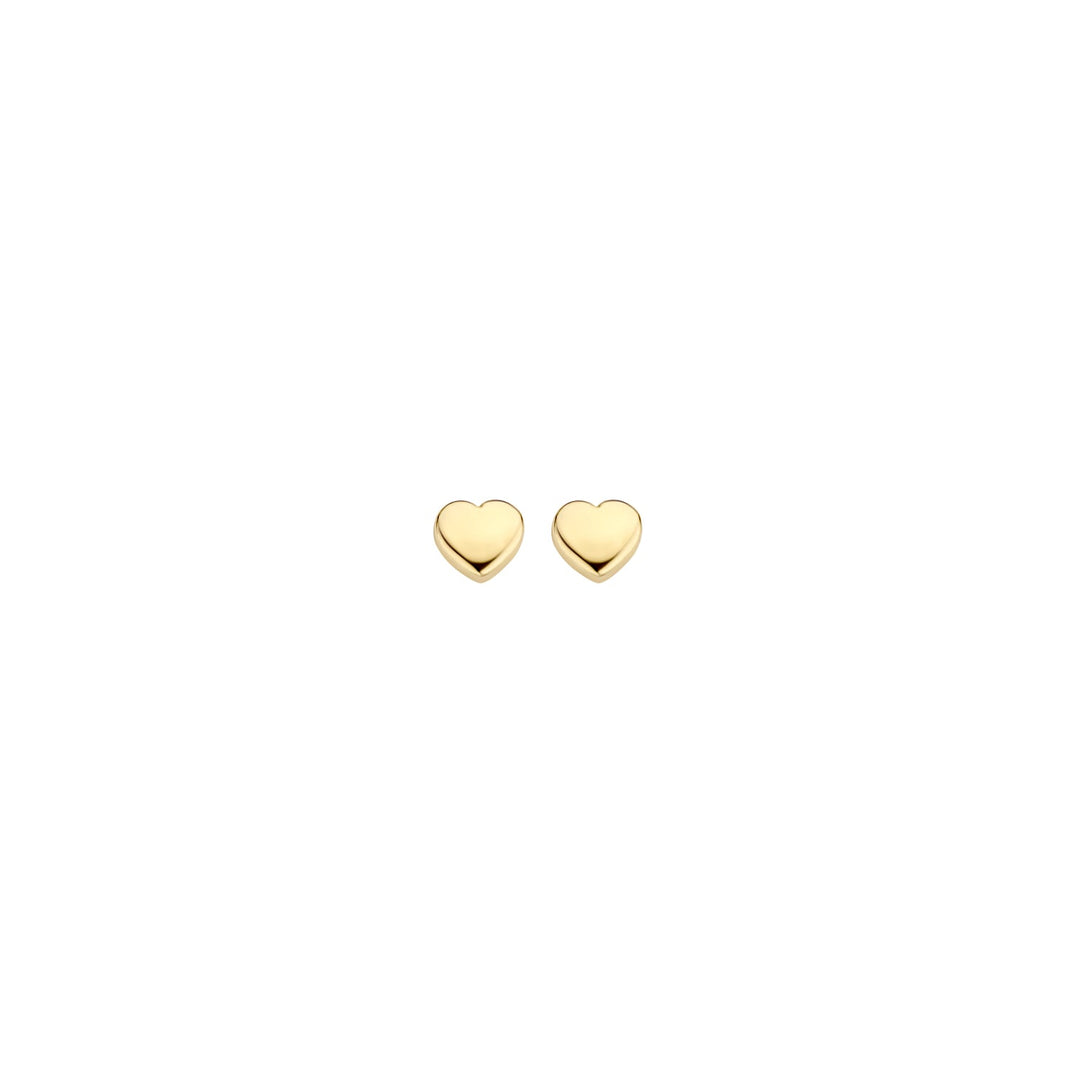 Blush 14ct Solid Gold Polished Heart Stud Earrings - MococoBlush7245YGO8720088127667Earrings