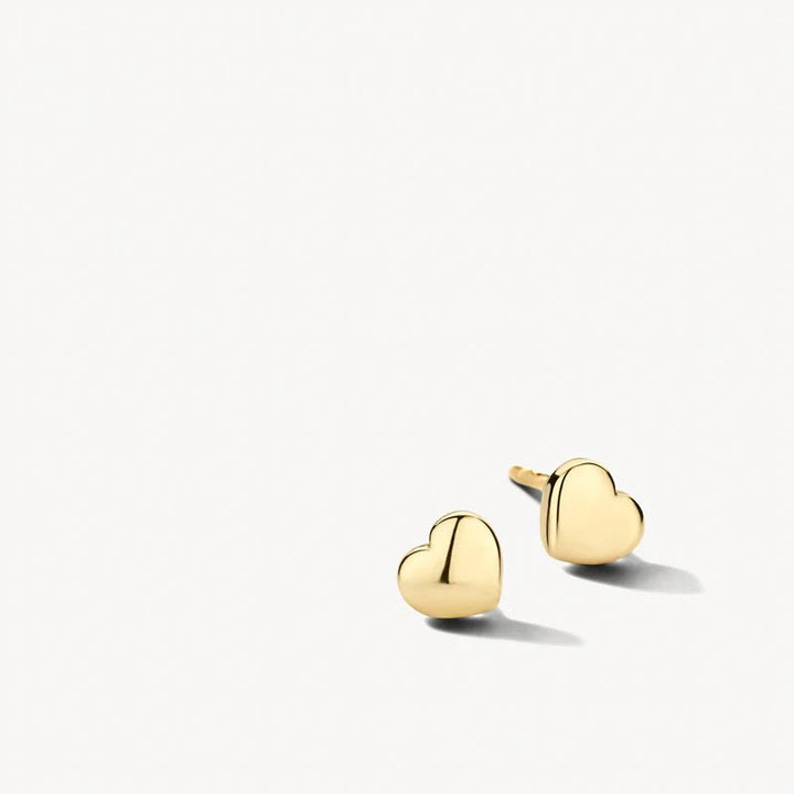 Blush 14ct Solid Gold Polished Heart Stud Earrings - MococoBlush7245YGO8720088127667Earrings