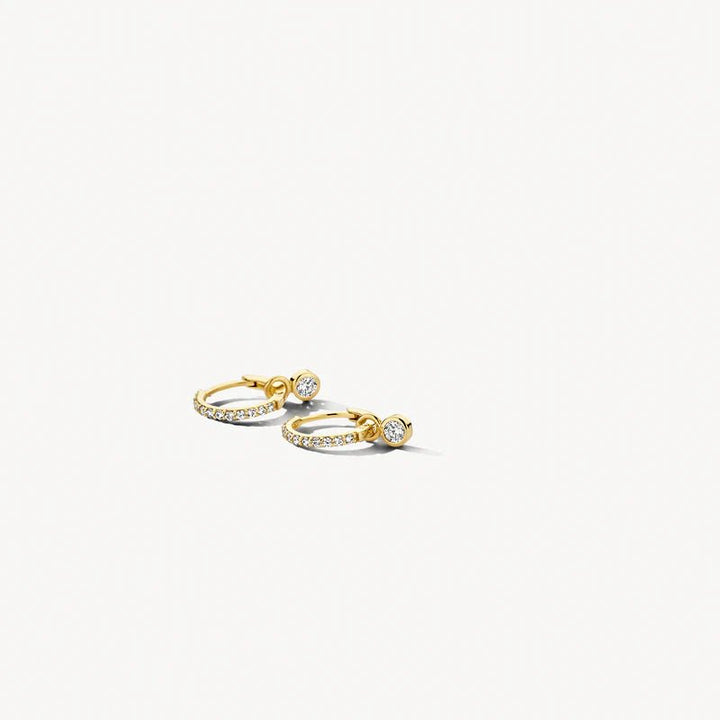 Blush 14ct Solid Gold Round Zirconia Earring Charms - MococoBlush9058YZI8720088127902Earrings