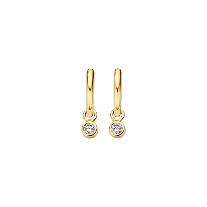 Blush 14ct Solid Gold Round Zirconia Earring Charms - MococoBlush9058YZI8720088127902Earrings