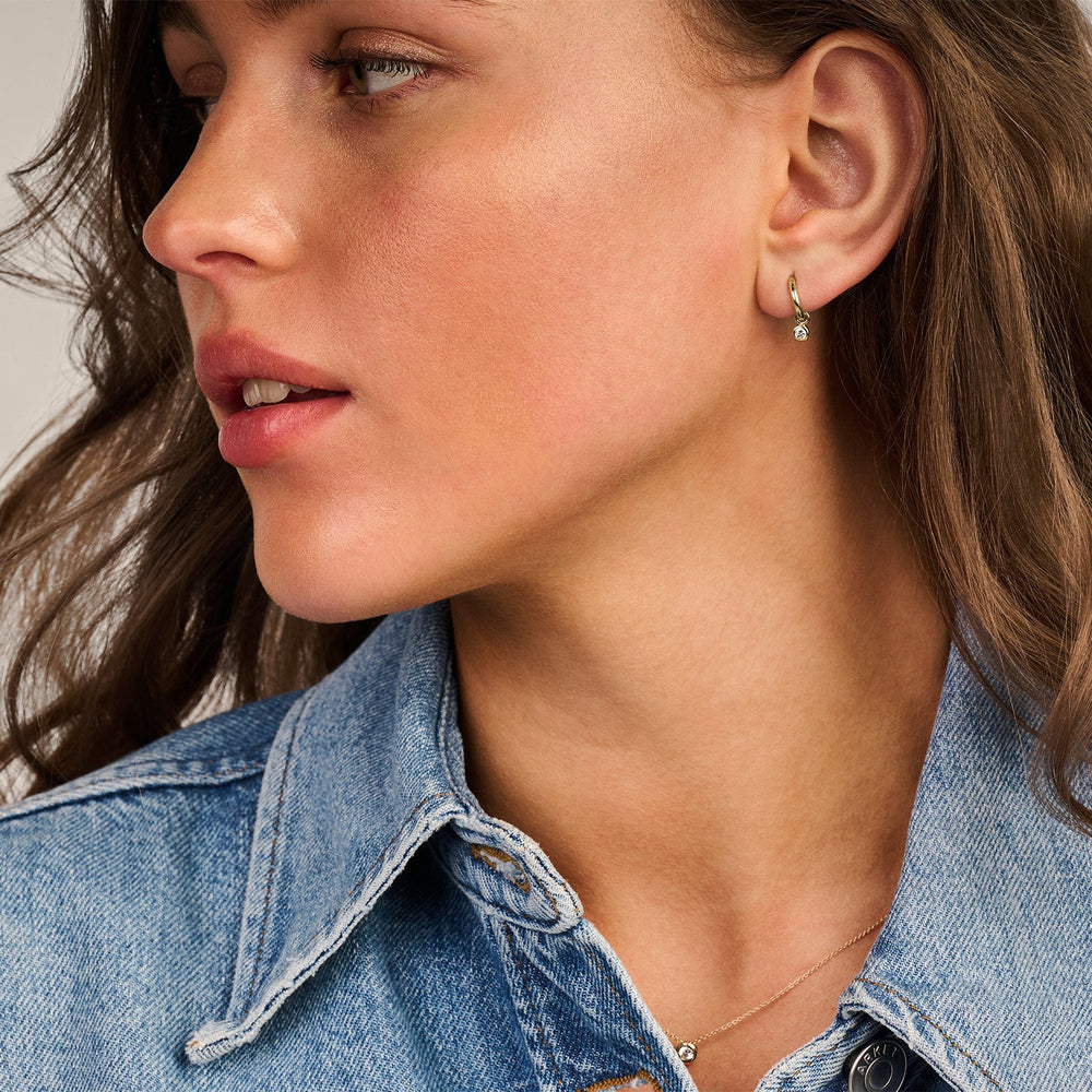 Blush 14ct Solid Gold Round Zirconia Earring Charms - MococoBlush9058YZI8720088127902Earrings