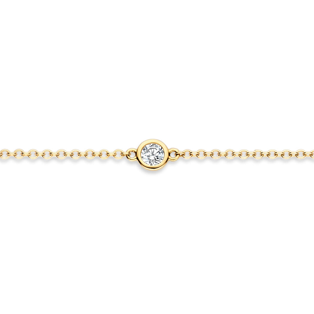 Blush 14ct Solid Gold Shimmering Zirconia Bracelet - MococoBlush2237YZI8720088131664Bracelets