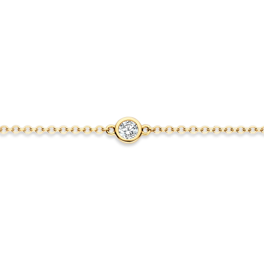 Blush 14ct Solid Gold Shimmering Zirconia Bracelet - MococoBlush2237YZI8720088131664Bracelets