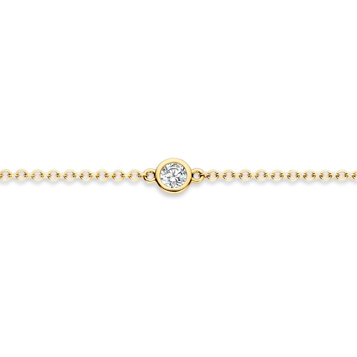 Blush 14ct Solid Gold Shimmering Zirconia Bracelet - MococoBlush2237YZI8720088131664Bracelets