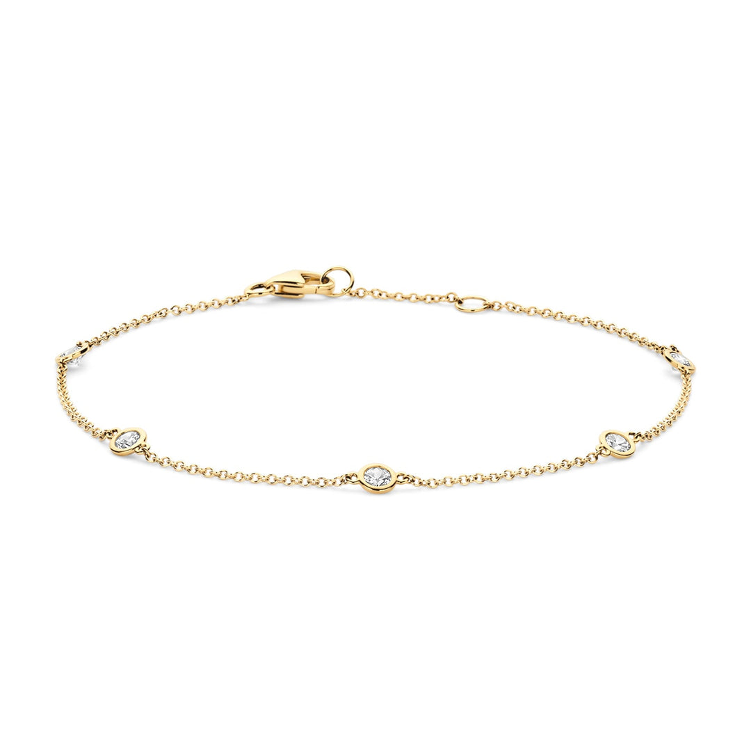 Blush 14ct Solid Gold Shimmering Zirconia Bracelet - MococoBlush2237YZI8720088131664Bracelets