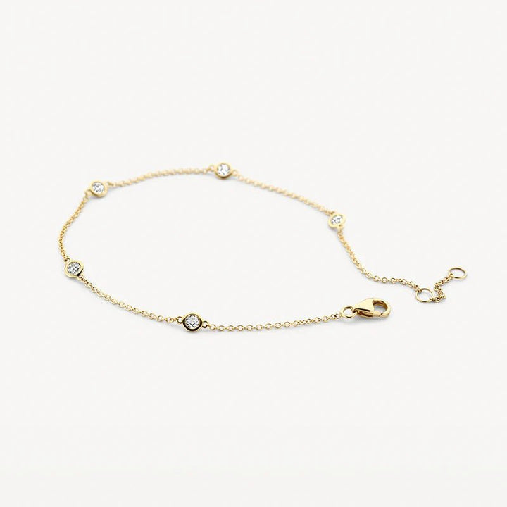Blush 14ct Solid Gold Shimmering Zirconia Bracelet - MococoBlush2237YZI8720088131664Bracelets