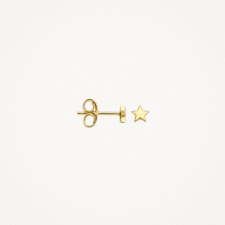 Blush 14ct Solid Gold Star Stud Earrings - MococoBlush7247YGOEarrings