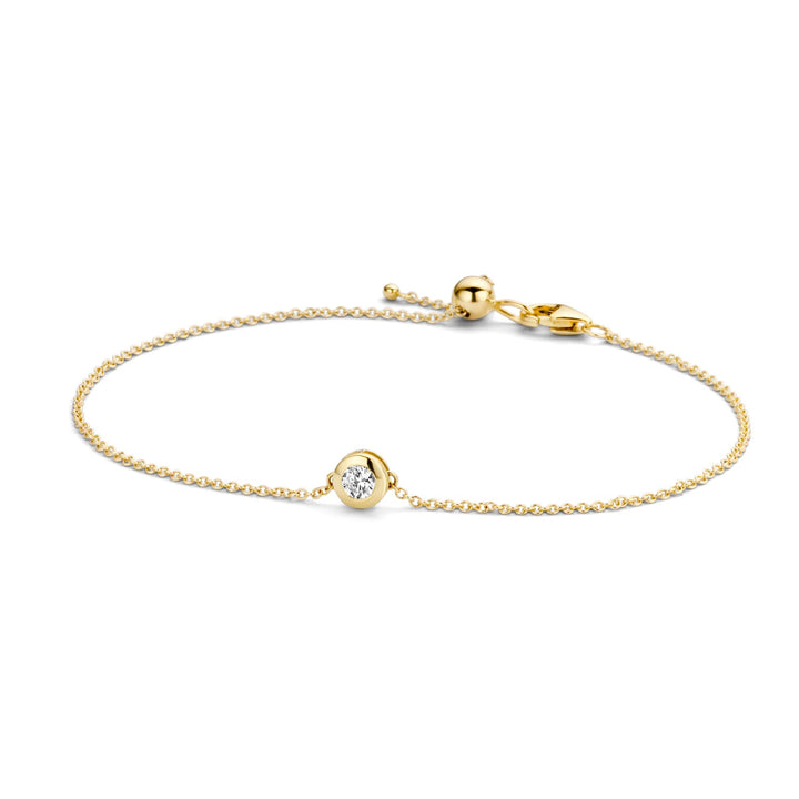 Blush 14ct Solid Gold Zirconia Bracelet - MococoBlush2167YZI8717828193808Bracelets