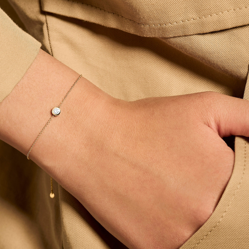 Blush 14ct Solid Gold Zirconia Bracelet - MococoBlush2167YZI8717828193808Bracelets