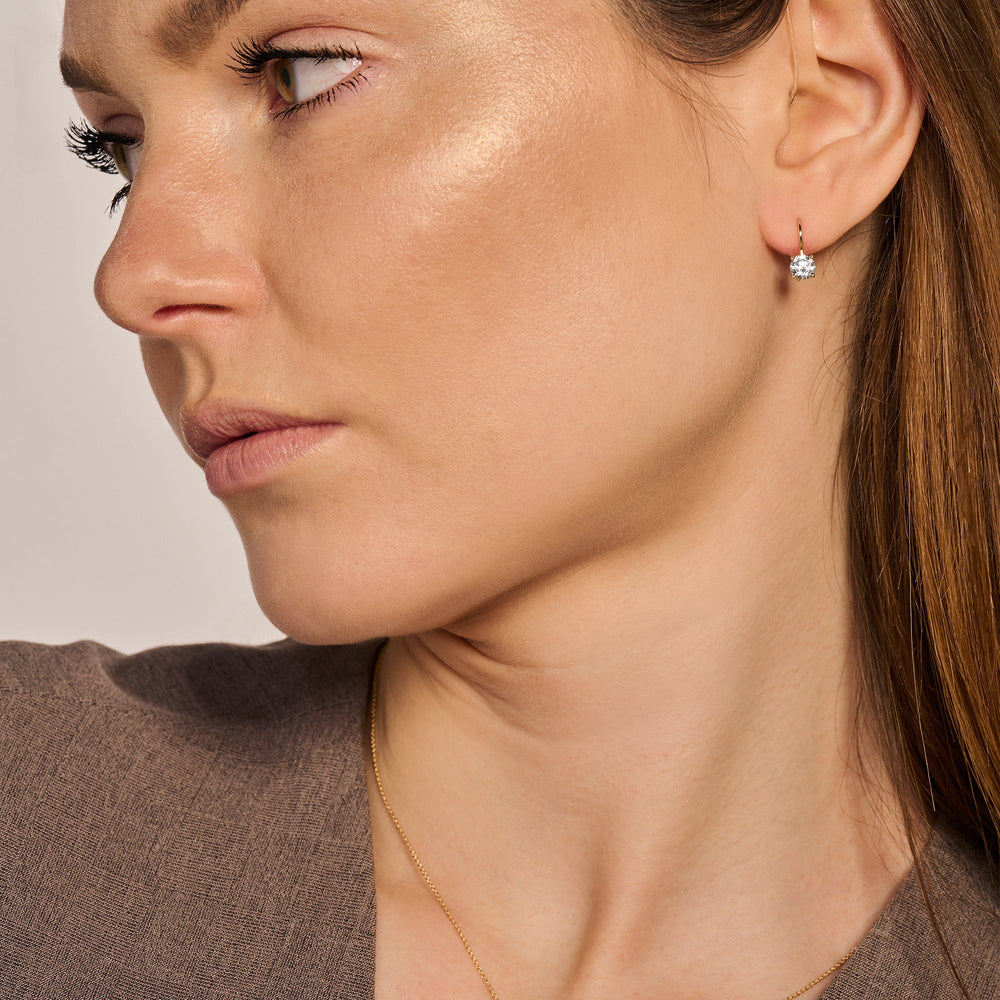 Blush 14ct Solid Gold Zirconia Drop Earrings - MococoBlush7296YZI8720088135235Earrings