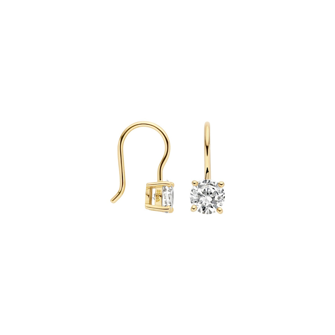 Blush 14ct Solid Gold Zirconia Drop Earrings - MococoBlush7296YZI8720088135235Earrings