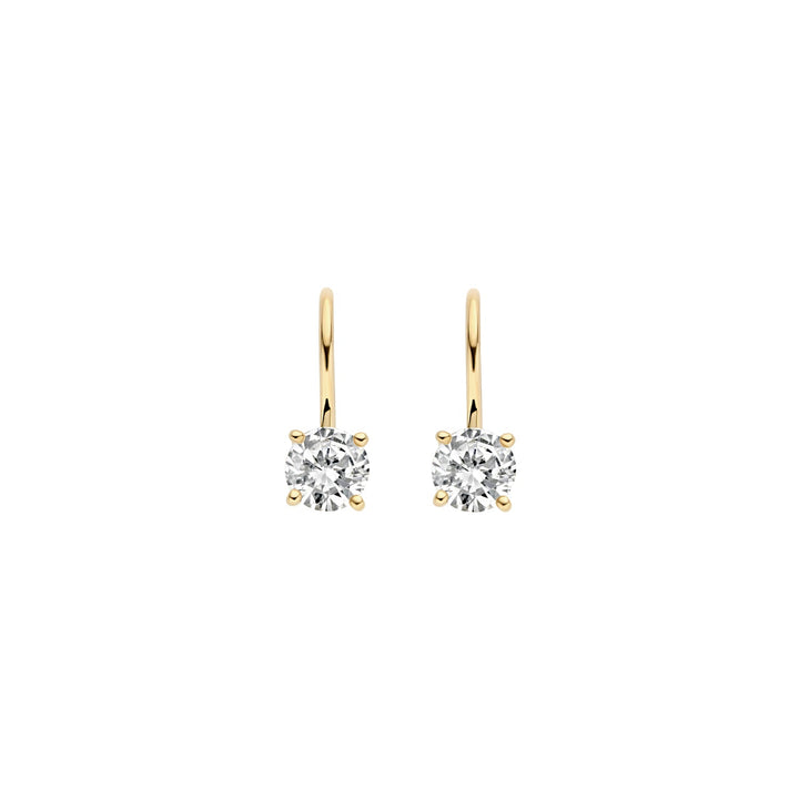 Blush 14ct Solid Gold Zirconia Drop Earrings - MococoBlush7296YZI8720088135235Earrings