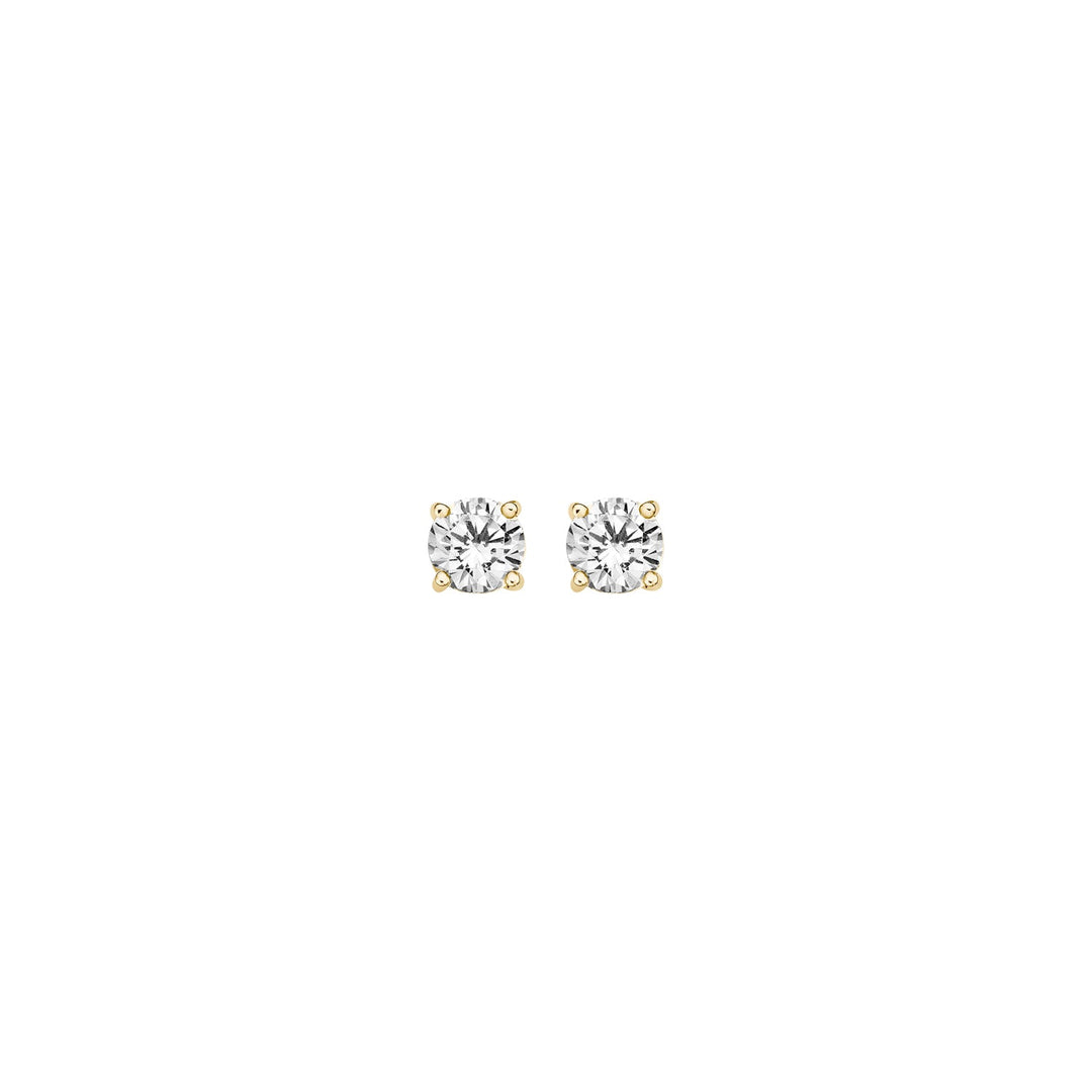 Blush 14ct Solid Gold Zirconia Stud Earrings - MococoBlush7127YZI8717828144756Earrings