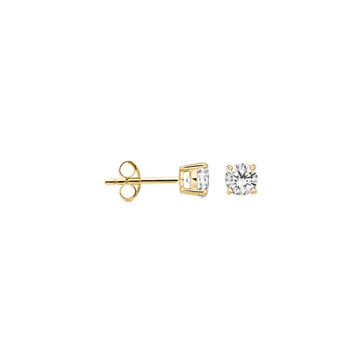 Blush 14ct Solid Gold Zirconia Stud Earrings - MococoBlush7127YZI8717828144756Earrings