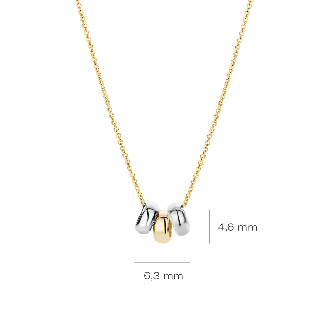 Blush 14ct Solid White and Yellow Gold Pendant Necklace - MococoBlush3055BGO8717828182673Necklaces