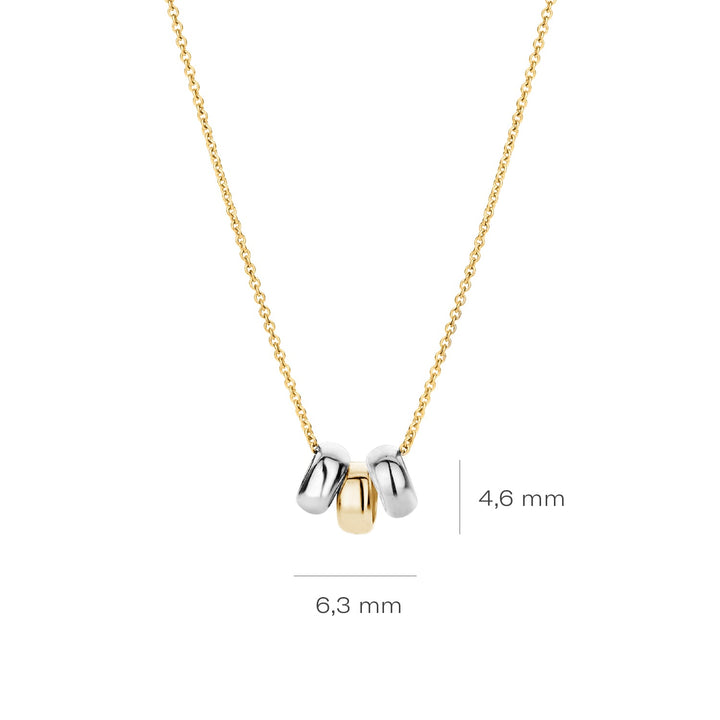 Blush 14ct Solid White and Yellow Gold Pendant Necklace - MococoBlush3055BGO8717828182673Necklaces