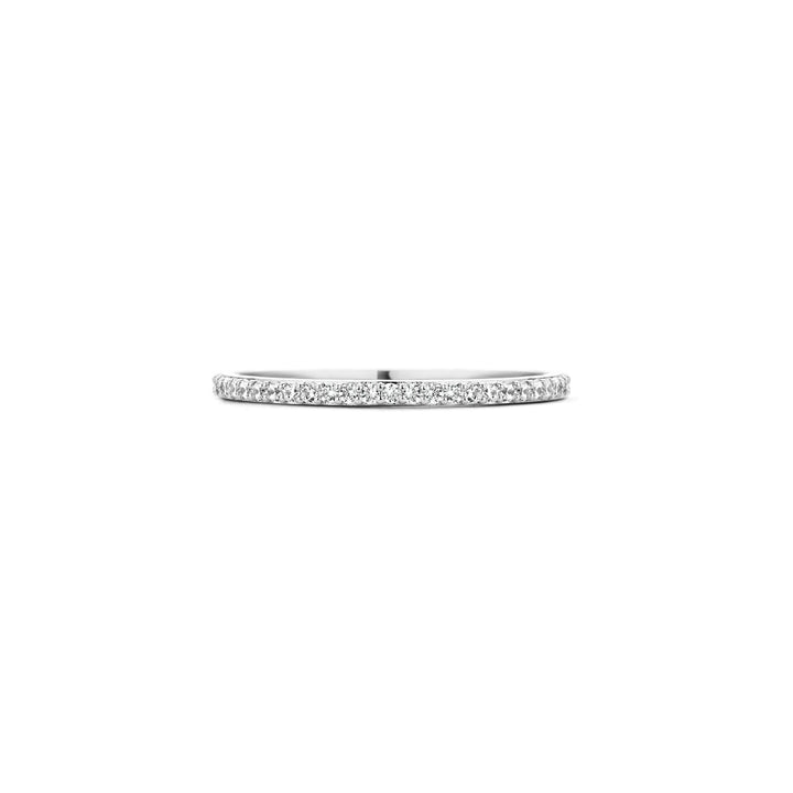 Blush 14ct Solid White Gold Pave Ring - MococoBlush1201WZI/46/WEBRings