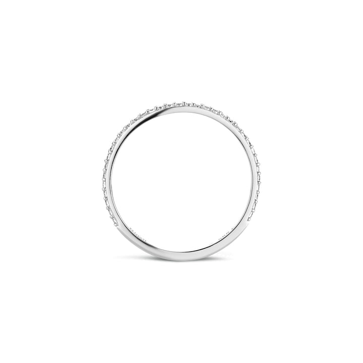 Blush 14ct Solid White Gold Pave Ring - MococoBlush1201WZI/46/WEBRings