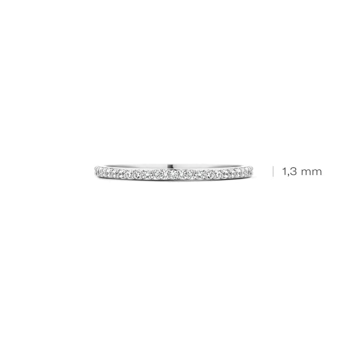 Blush 14ct Solid White Gold Pave Ring - MococoBlush1201WZI/46/WEBRings