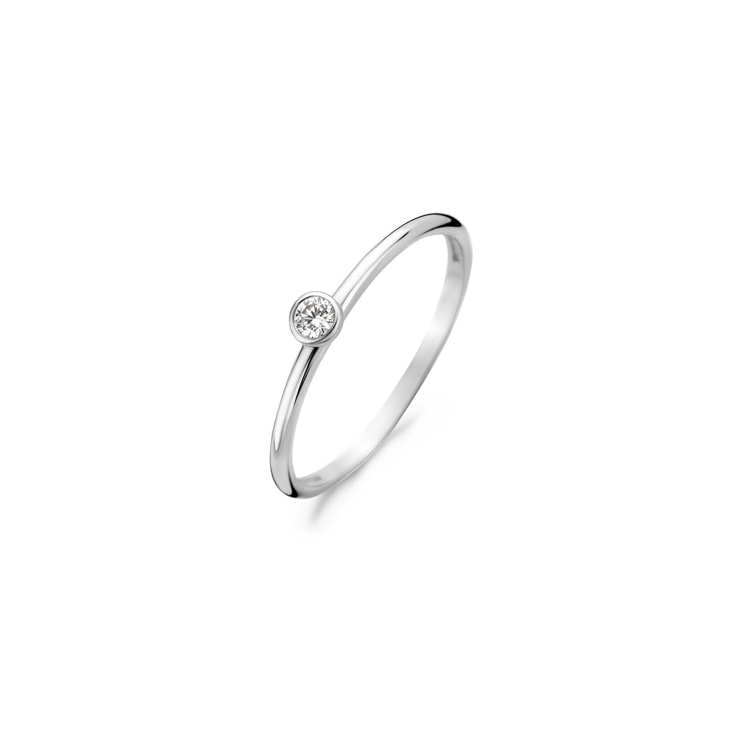 Blush 14ct Solid White Gold Ring - MococoBlush1198WZI/46/WEBRings