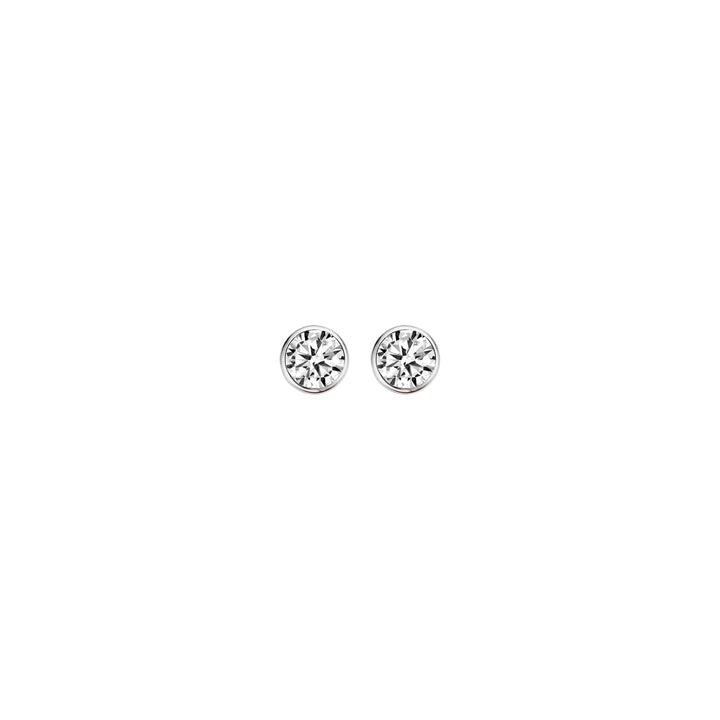 Blush 14ct White Gold Round Zirconia Stud Earrings - MococoBlush7257WZI8720088127834Earrings