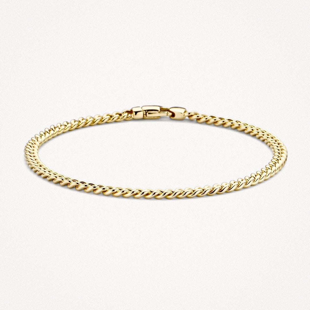 Blush 14ct Yellow Gold Gourmet Link Bracelet - MococoBlush2165YGOBracelet