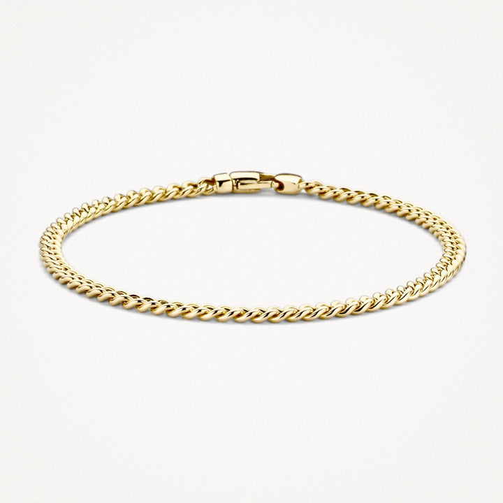 Blush 14ct Yellow Gold Gourmet Link Bracelet - MococoBlush2165YGOBracelet