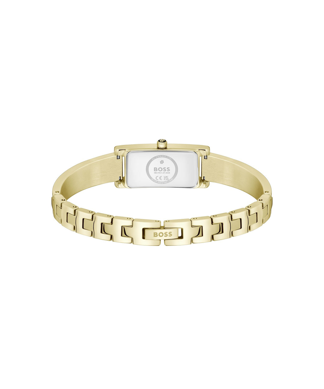 Boss Lucy Gold-Tone Bangle Watch White Dial - Mococo