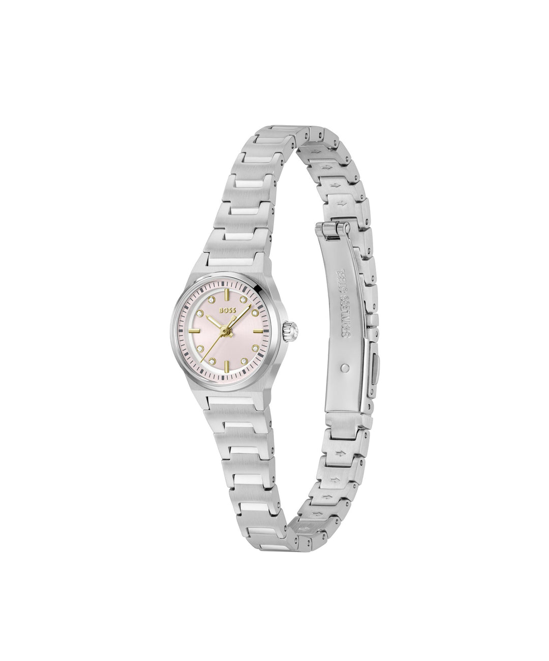 Boss Candor Stainless Steel Bracelet Watch Pink Dial - Mococo