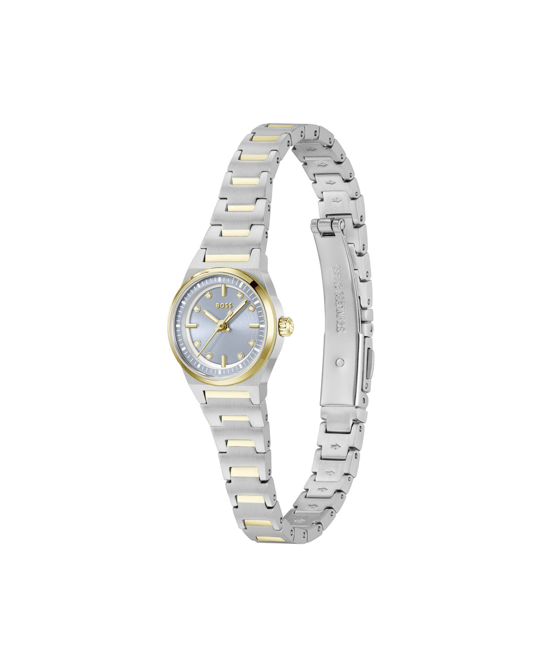 Boss Candor Two-Tone Bracelet Watch Blue Dial - Mococo