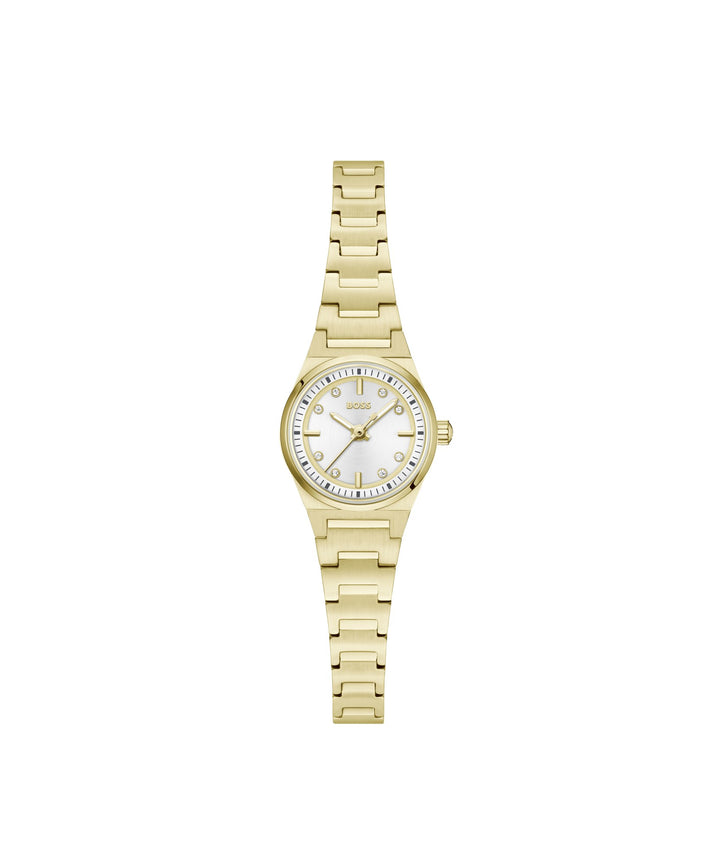 Boss Candor Gold-Tone Bracelet Watch Silver White Dial - Mococo