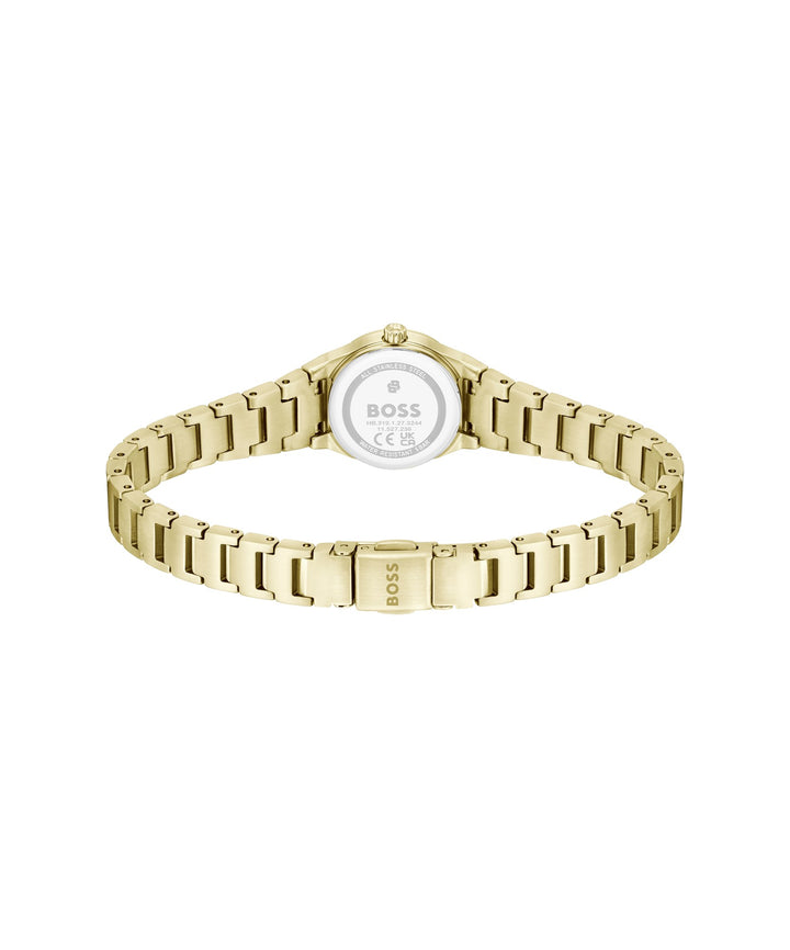 Boss Candor Gold-Tone Bracelet Watch Silver White Dial - Mococo
