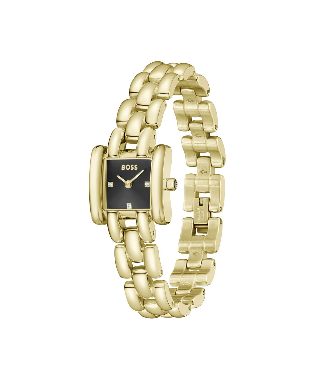 Boss Violet Gold-Tone Bracelet Watch Black Dial - Mococo