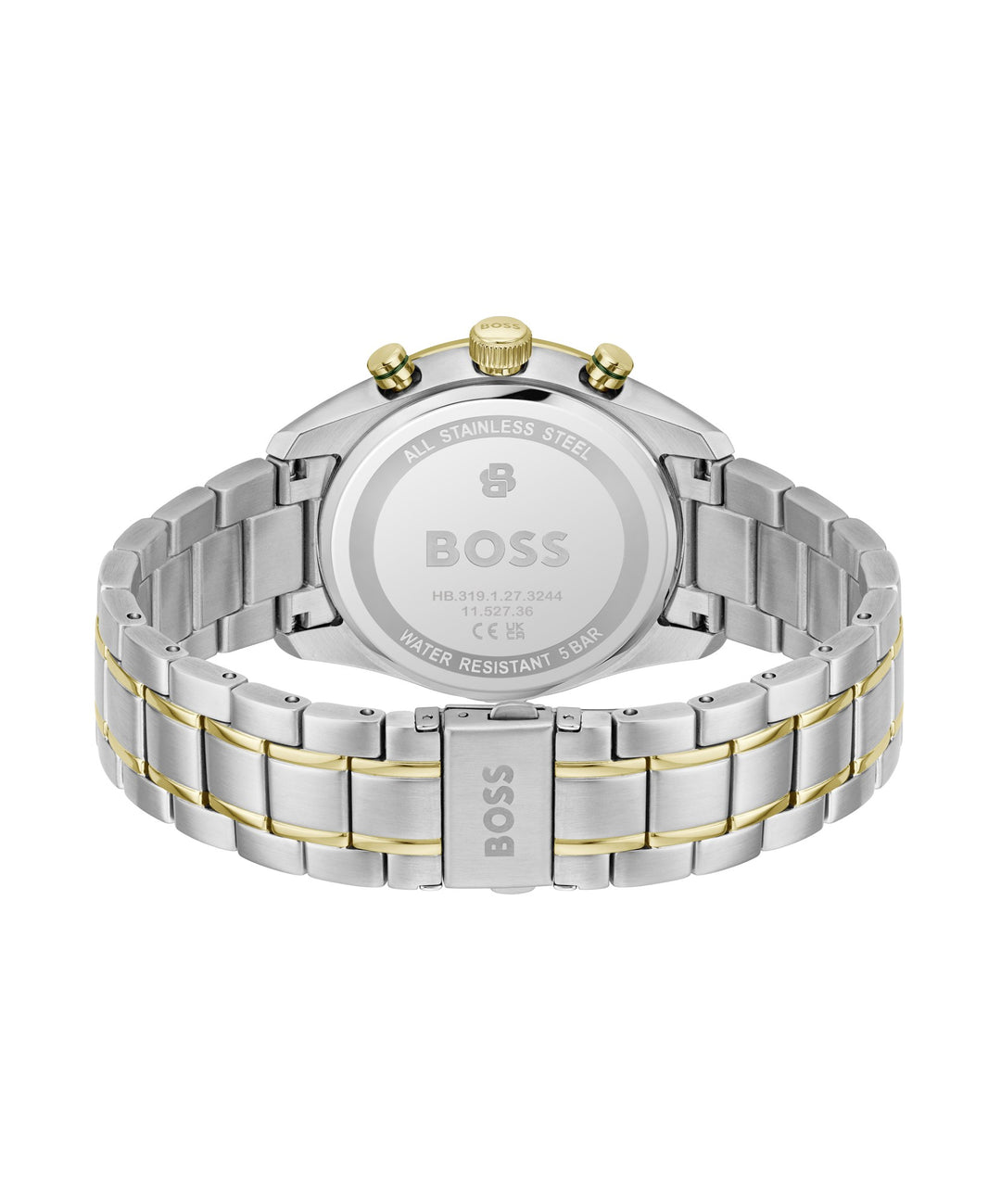 Boss Grand Prix Two-Tone Chronograph Watch Green Dial - Mococo