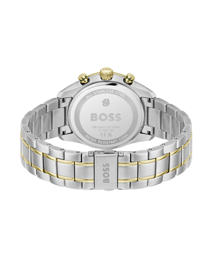 Boss Grand Prix Two-Tone Chronograph Watch Green Dial - Mococo