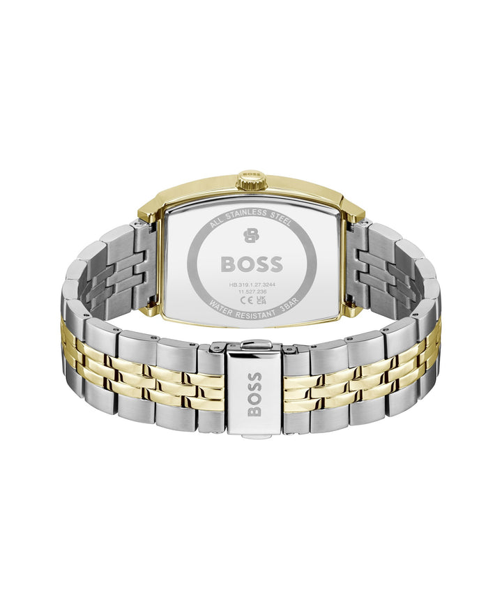 Boss Principle Tonneau Two-Tone Bracelet Watch Blue Dial - Mococo