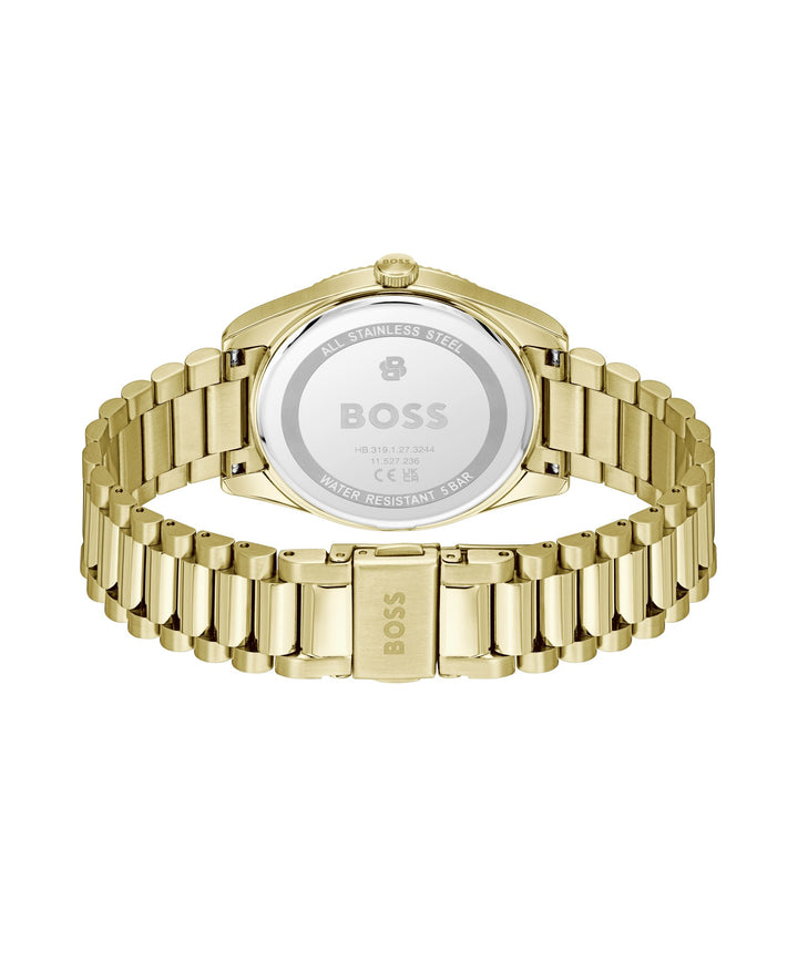 Boss Cheswick Gold-Tone Bracelet Watch Green Dial - Mococo