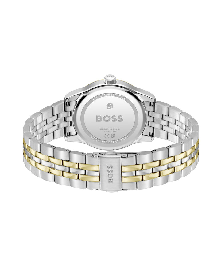 Boss Langford Two-Tone Bracelet Watch Parchment Dial - Mococo