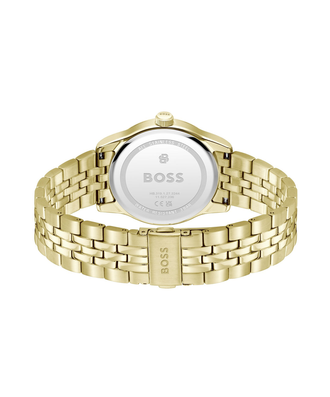 Boss Langford Gold-Tone Bracelet Watch Grey Dial - Mococo