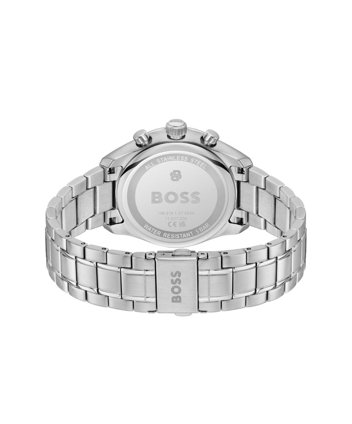 Boss Grand Prix Stainless Steel Chronograph Watch Blue Dial - Mococo
