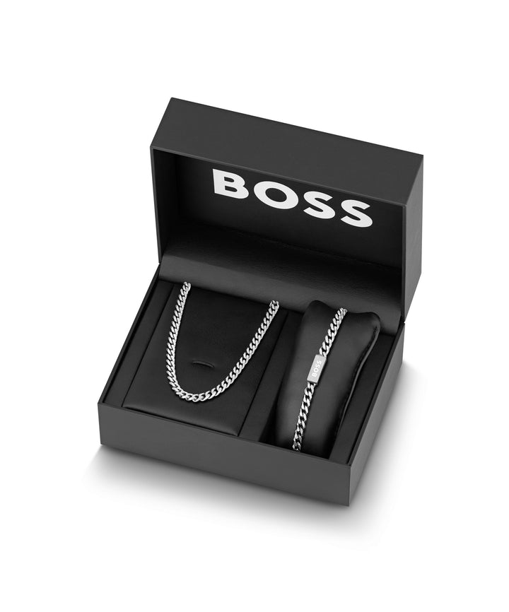 Boss Chain For Him Necklace &amp; Bracelet Gift Set - Mococo
