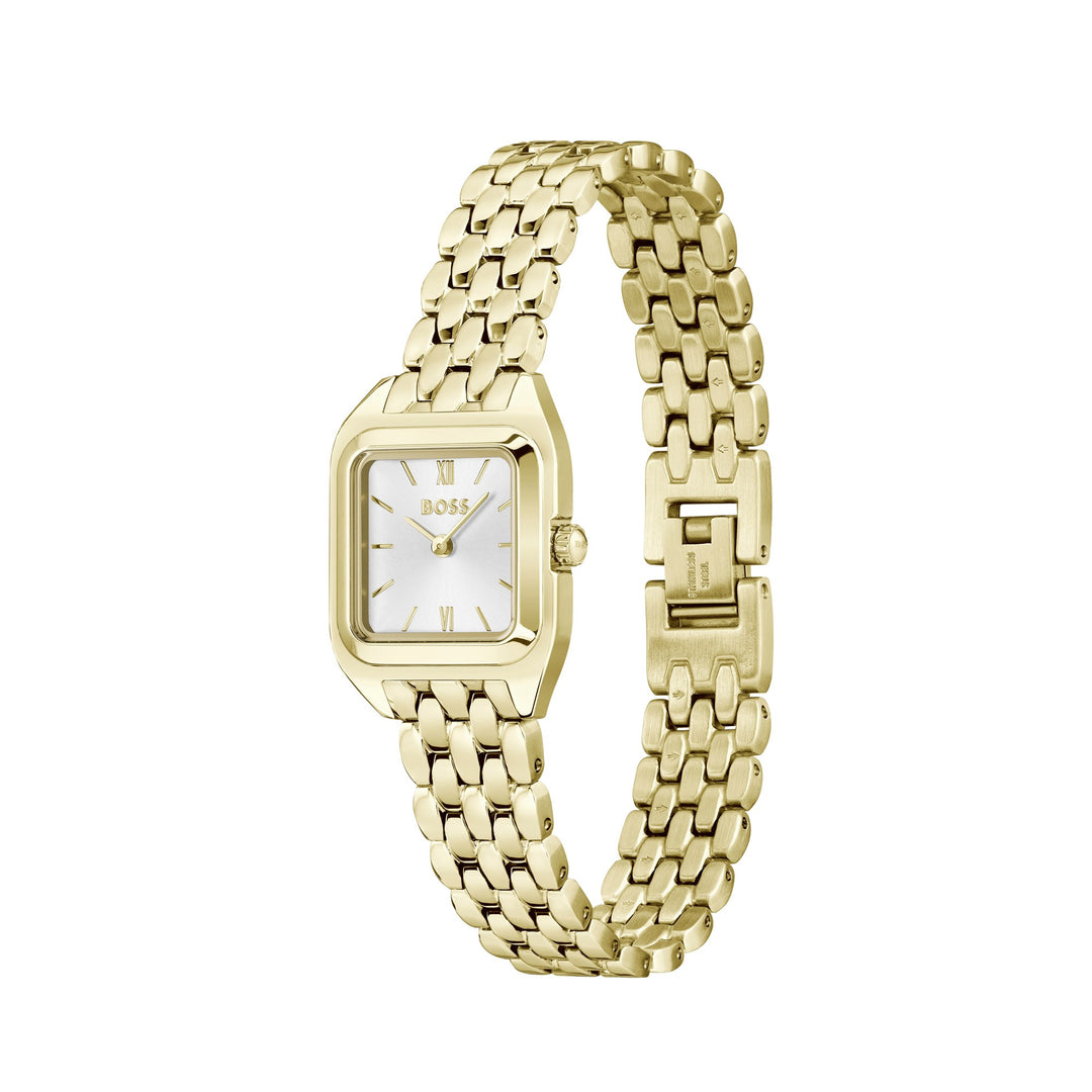 Boss Mae Petite Ladies Gold-Tone Watch and Bracelet Gift Set - Mococo