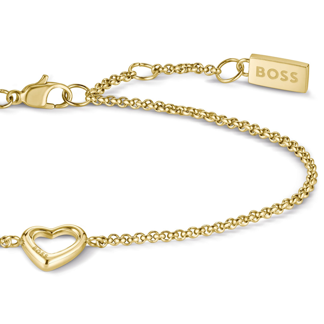 Boss Mae Petite Ladies Gold-Tone Watch and Bracelet Gift Set - Mococo