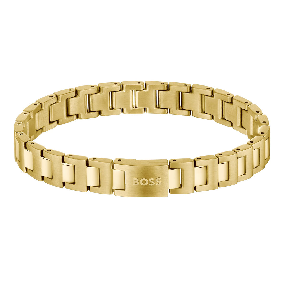 Boss Archer Gold Link Cuff Bracelet - Mococo