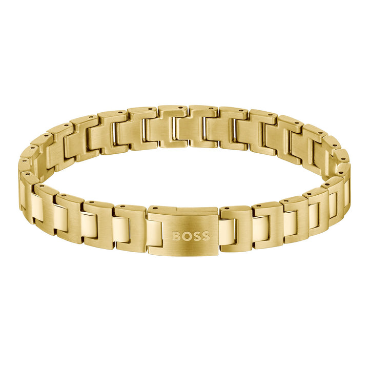 Boss Archer Gold Link Cuff Bracelet - Mococo