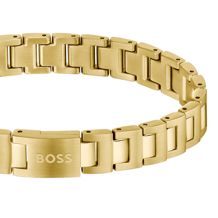 Boss Archer Gold Link Cuff Bracelet - Mococo