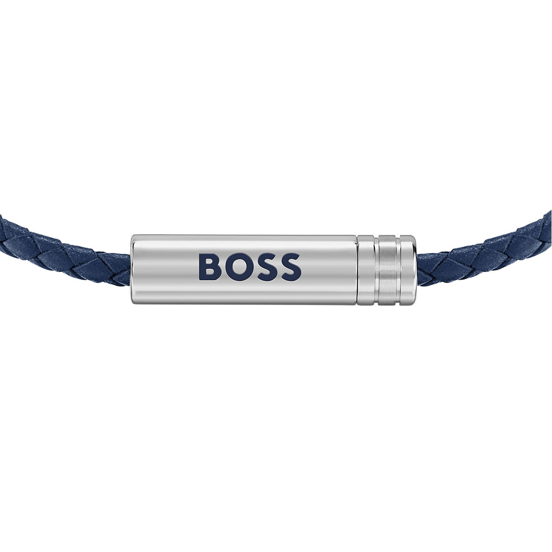 Boss Ares Air Blue Leather Cuff - Mococo