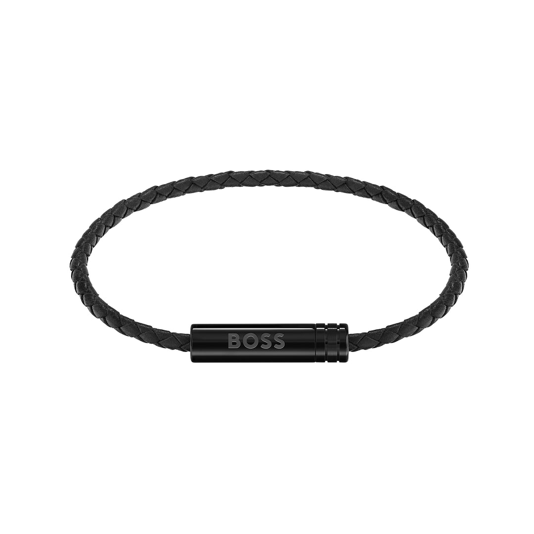 Boss Ares Air Black Leather Cuff - Mococo
