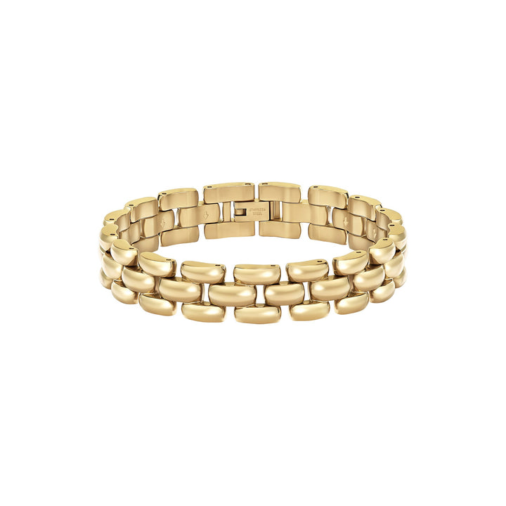 Boss Gold Violet Link Bracelet - Mococo